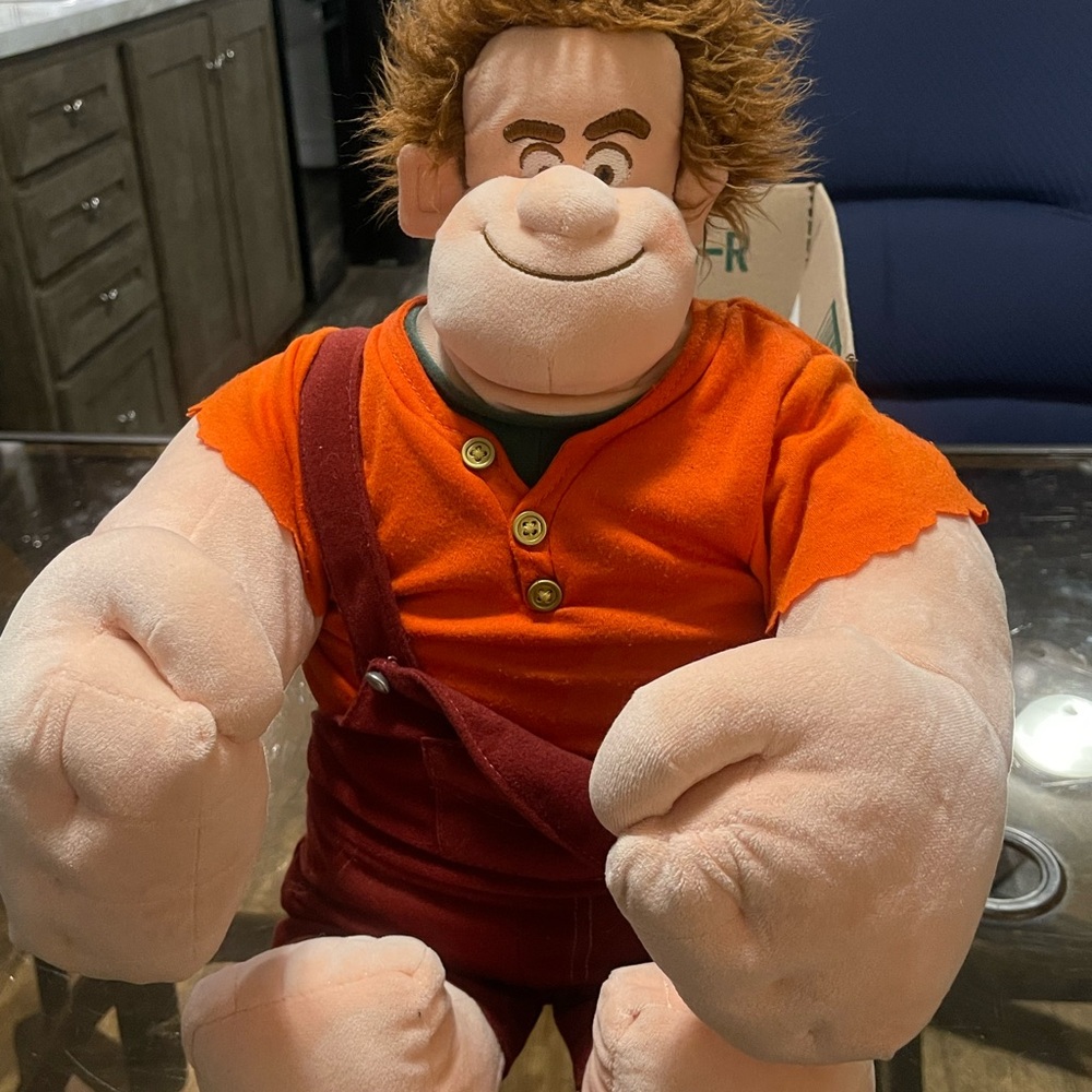 Disney Wreck It Ralph Plush Doll Talking 22” Large WORKS GREAT * Thinkway Toys